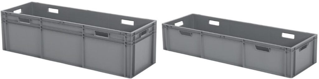 Net even anders: extra lange stapelbakken en vierkante opbergboxen