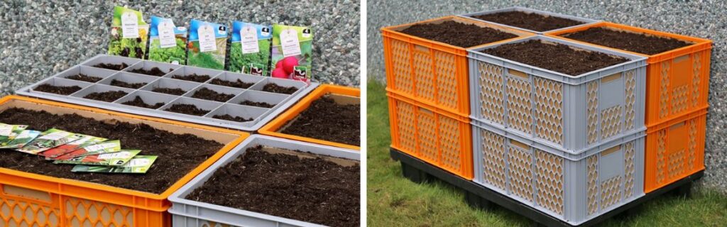 Biologische groenten uit eigen moestuin