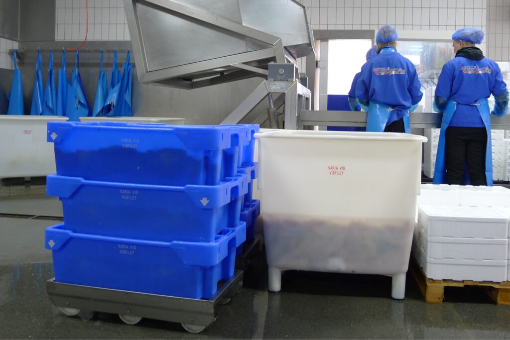 Anwendung Fischkisten Blau
