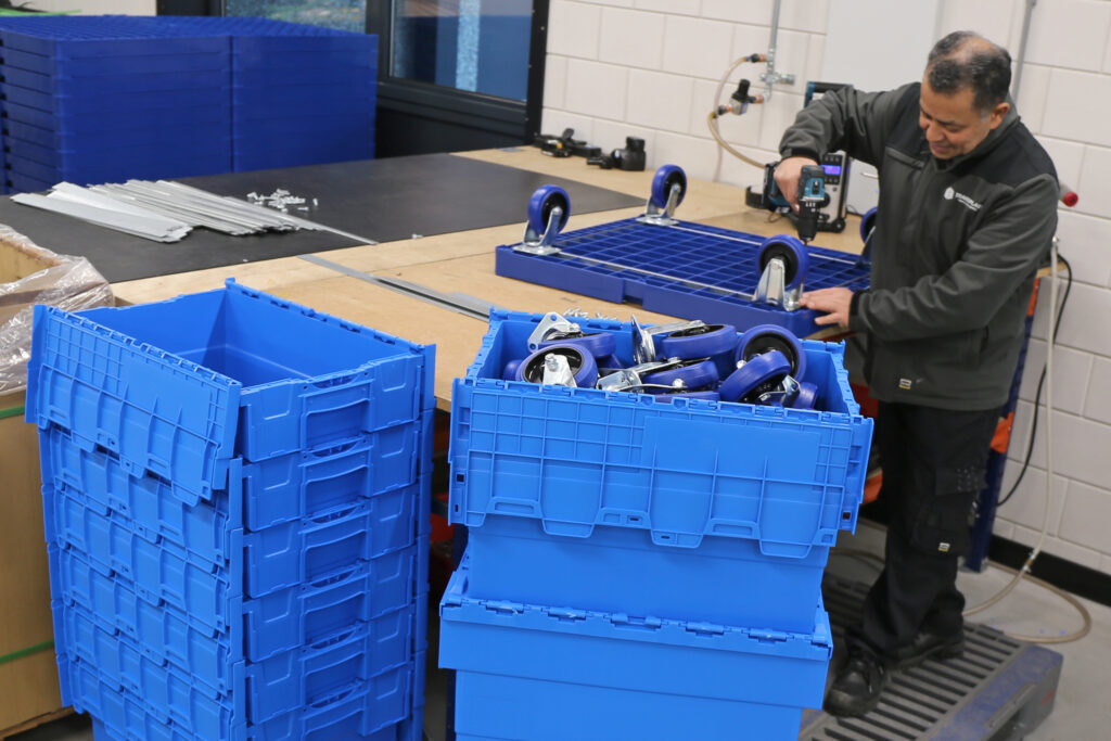 Integra distributiebakken voor maximale efficiëntie bij transport en opslag