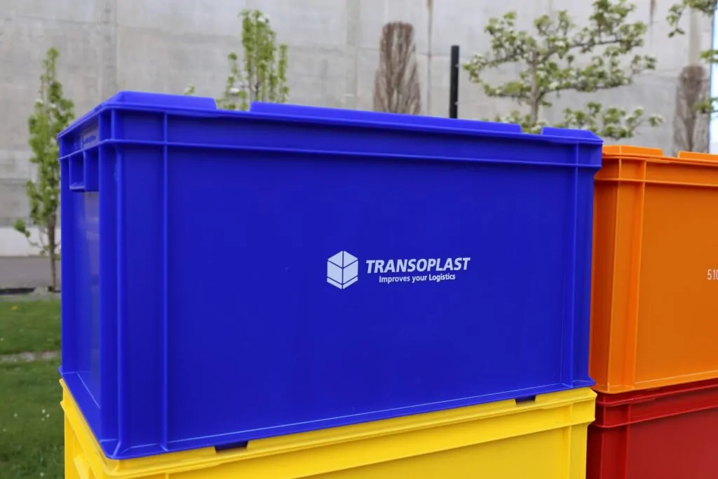 Behälter Bedruckung Logo Transoplast
